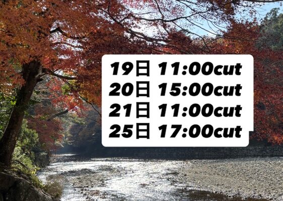 こちらでご案内終了になります