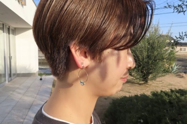 白髪ぼかしにハイライト